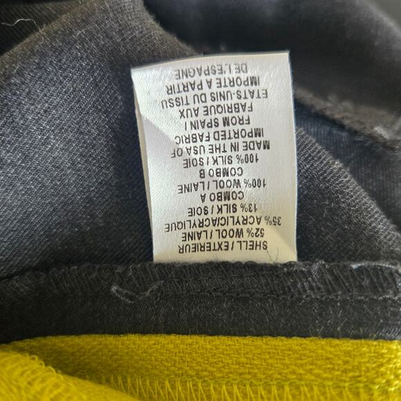 Milly of New York Tuxedo Pants Wool Silk Gray Slim Leg Mid Rise Women 2 - Picture 11 of 12